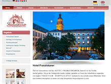 Tablet Screenshot of hotel-franziskaner.de